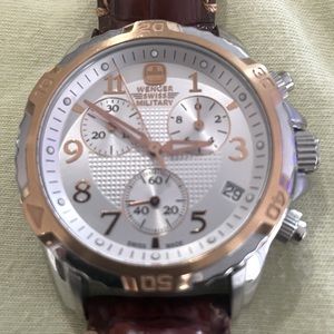 Wenger Swiss Military Men’s Watch (Rose Gold)
